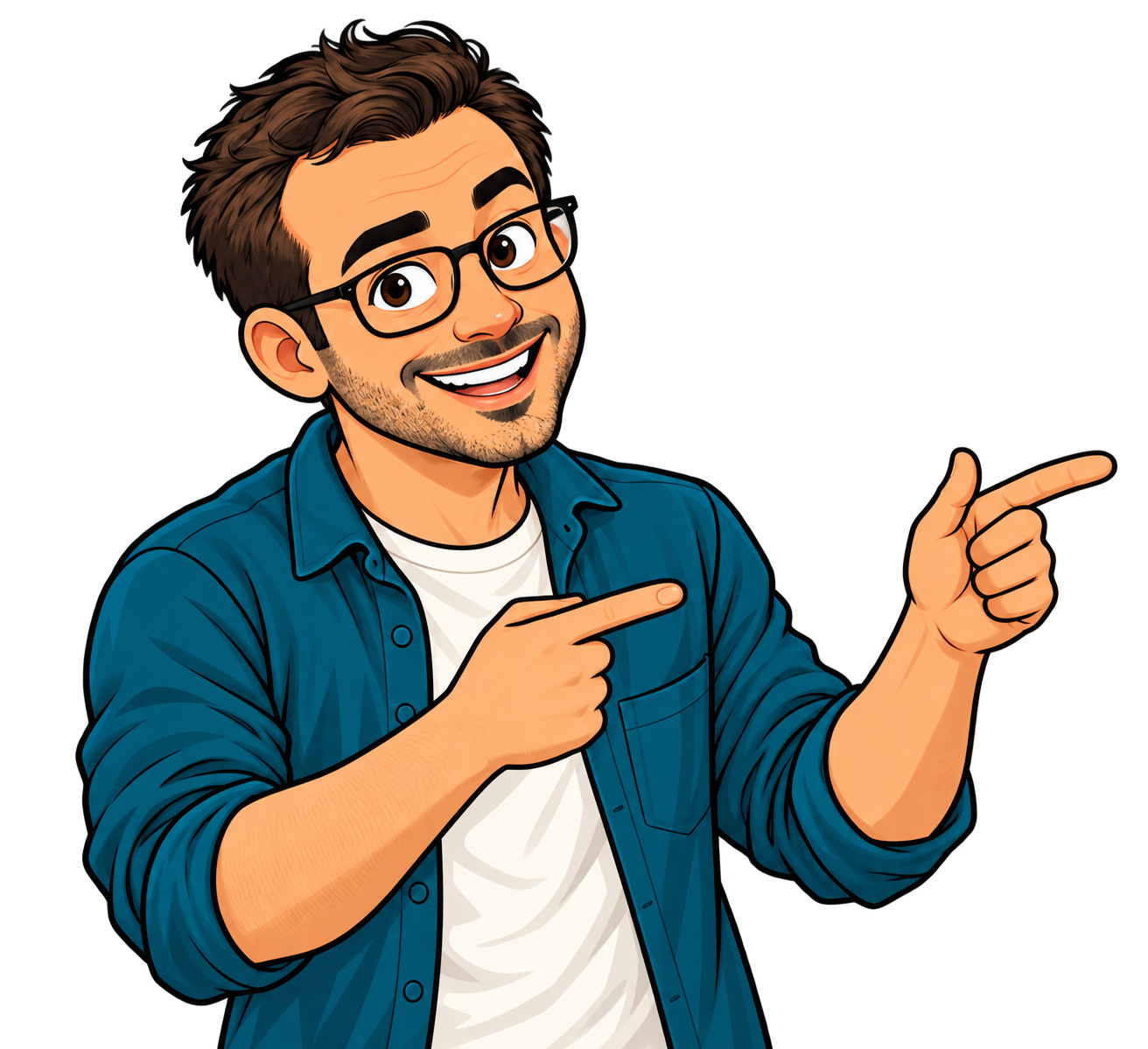 MiniJai pointing towards the student reviews